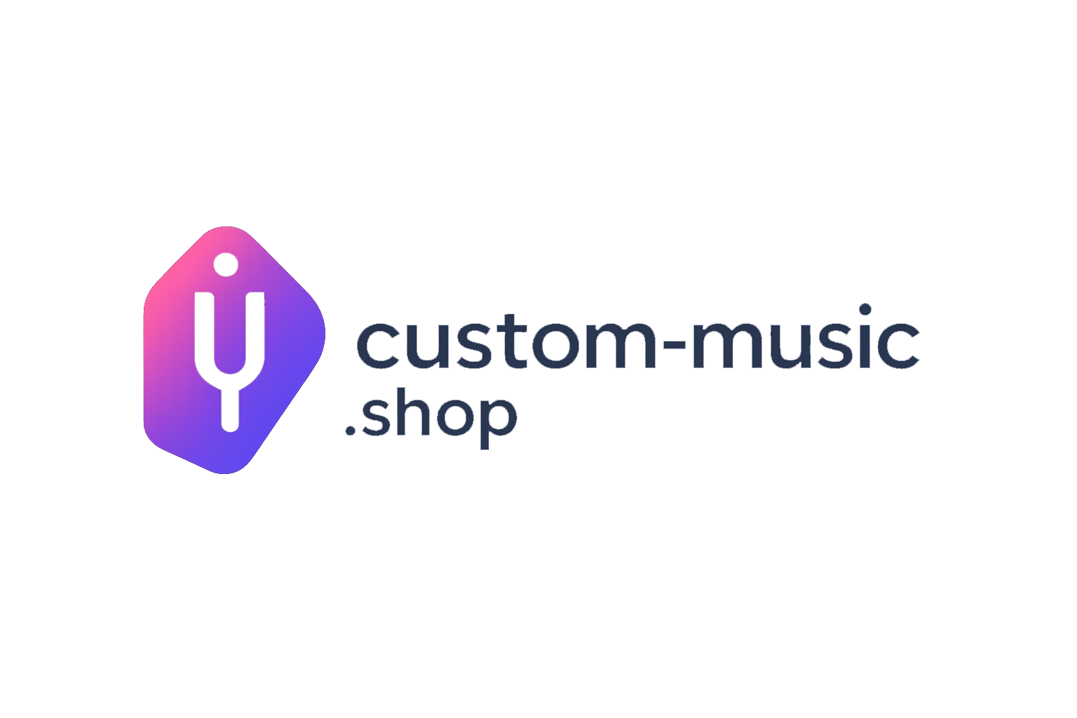 Custom Music Shop logo for musical instrument manufacturing and supplies store