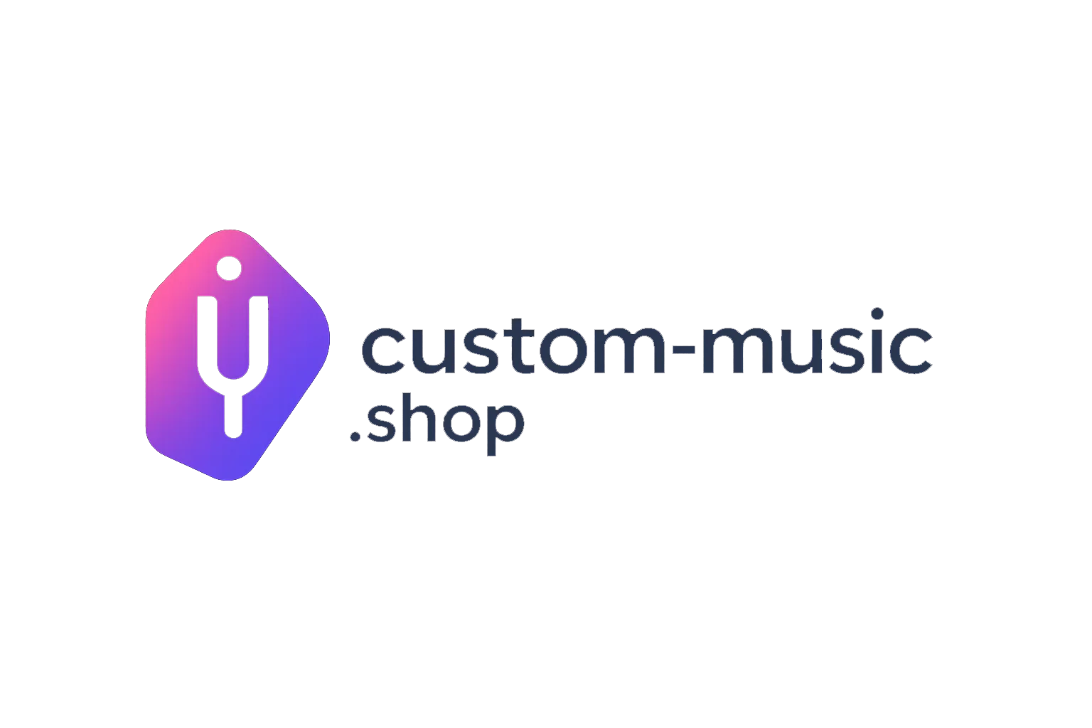 Custom Music Shop logo for musical instrument manufacturing and supplies store