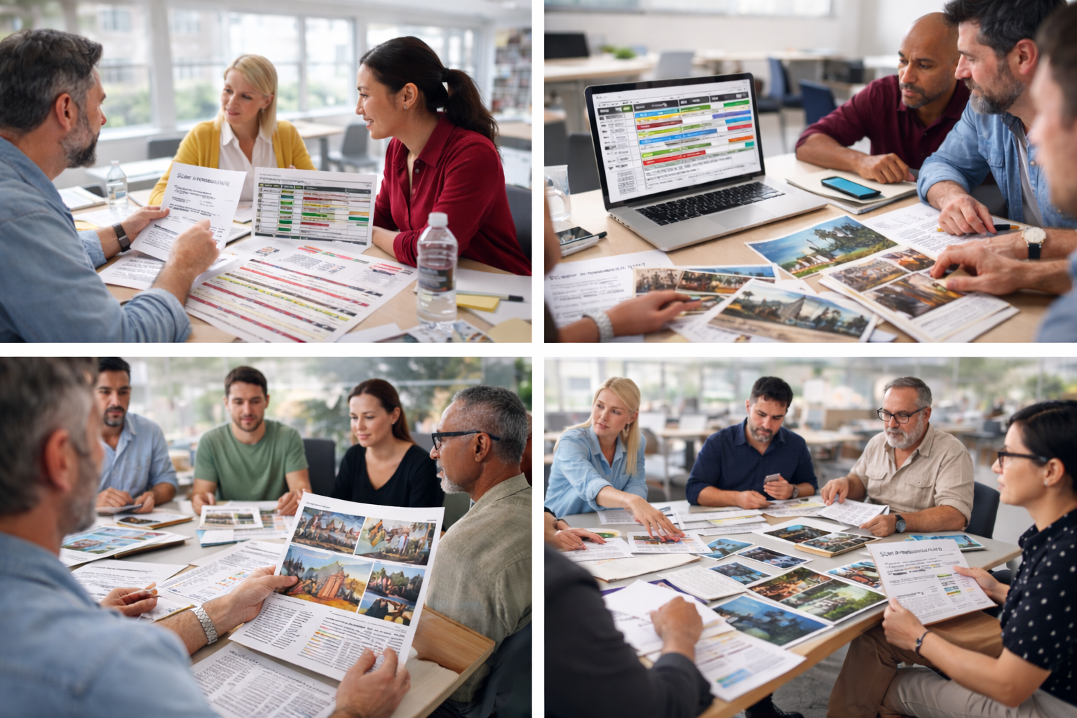 Film pre-production services showing production planning, script breakdown, scheduling, and team coordination before filming.