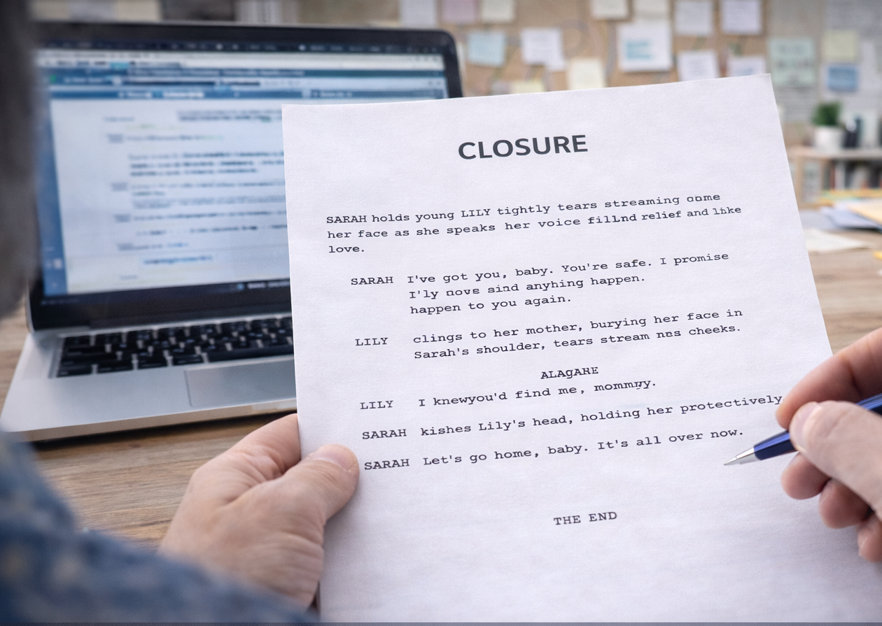 Screenplay writing process creating a complete film script as part of screenplay development services.