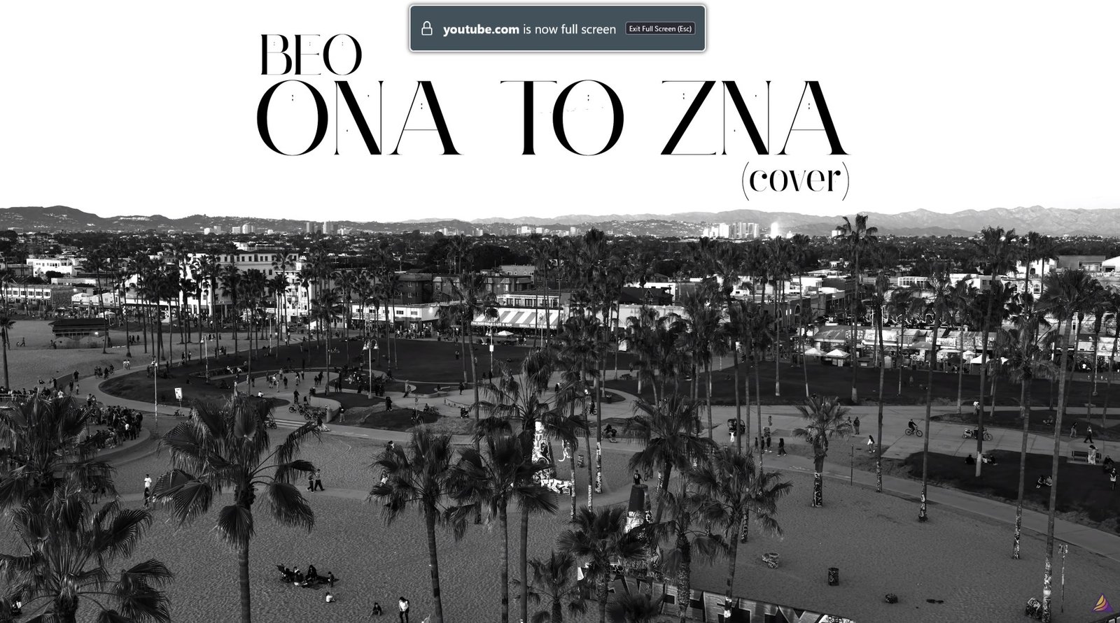 BEO ONA TO ZNA official music video scene filmed at Venice Beach California