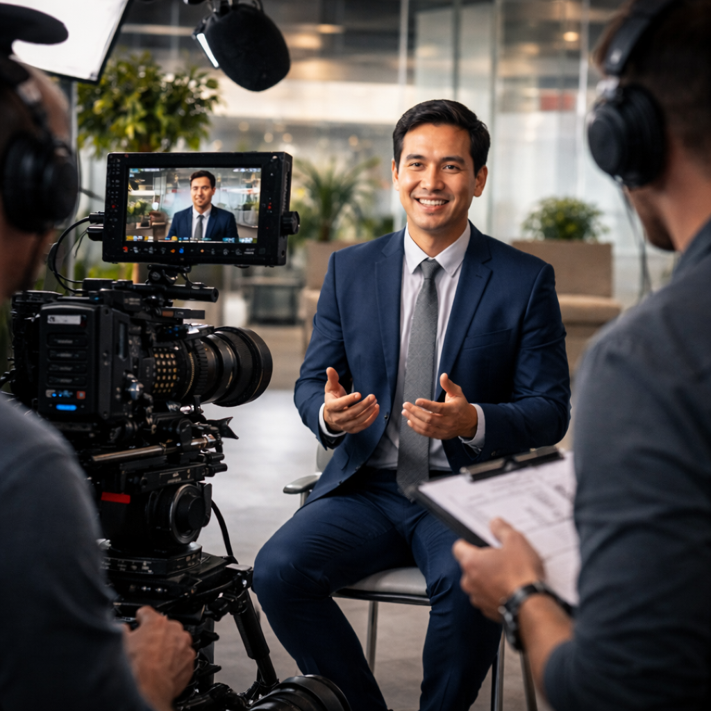 Corporate Video Production Studio Recording,