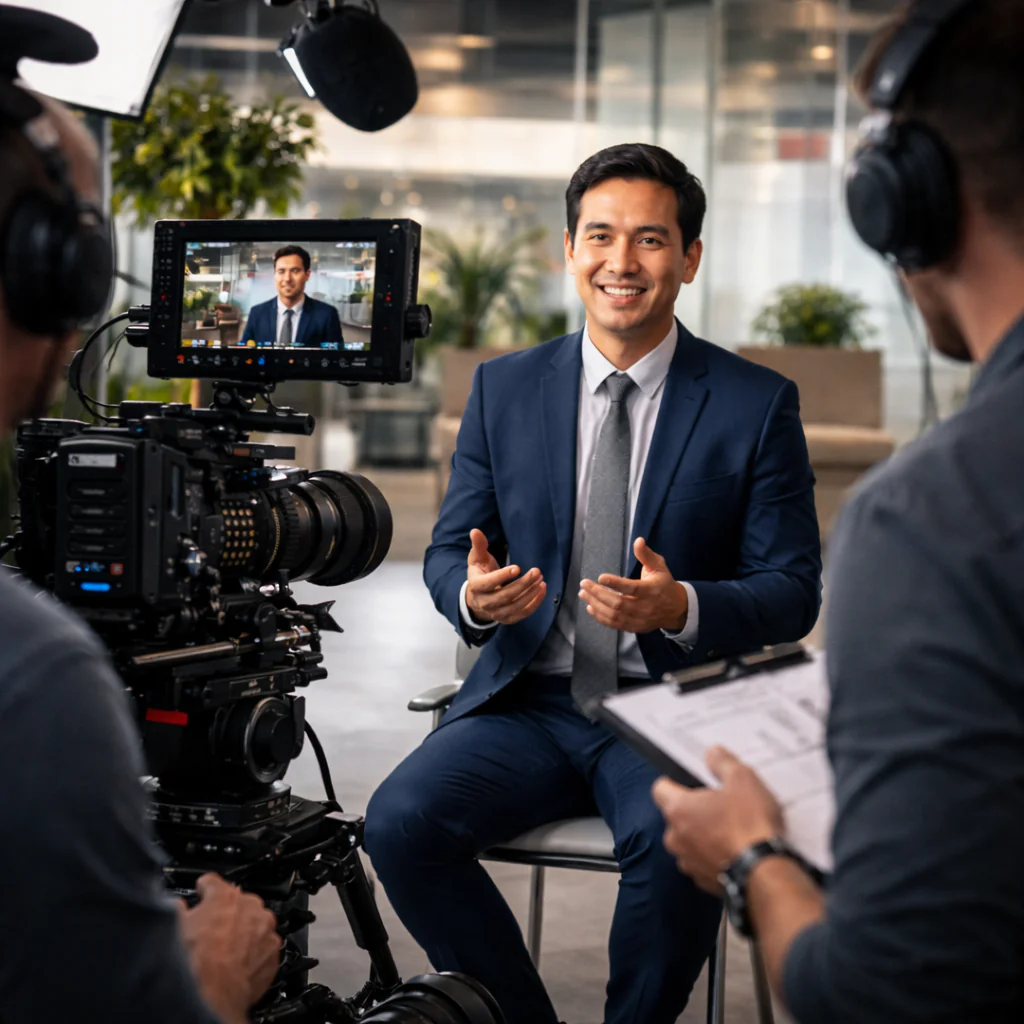 Corporate Video Production Studio Recording,