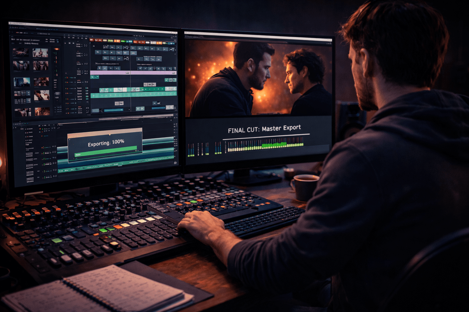 Short films production color correction and finishing with calibrated monitor and final grade.