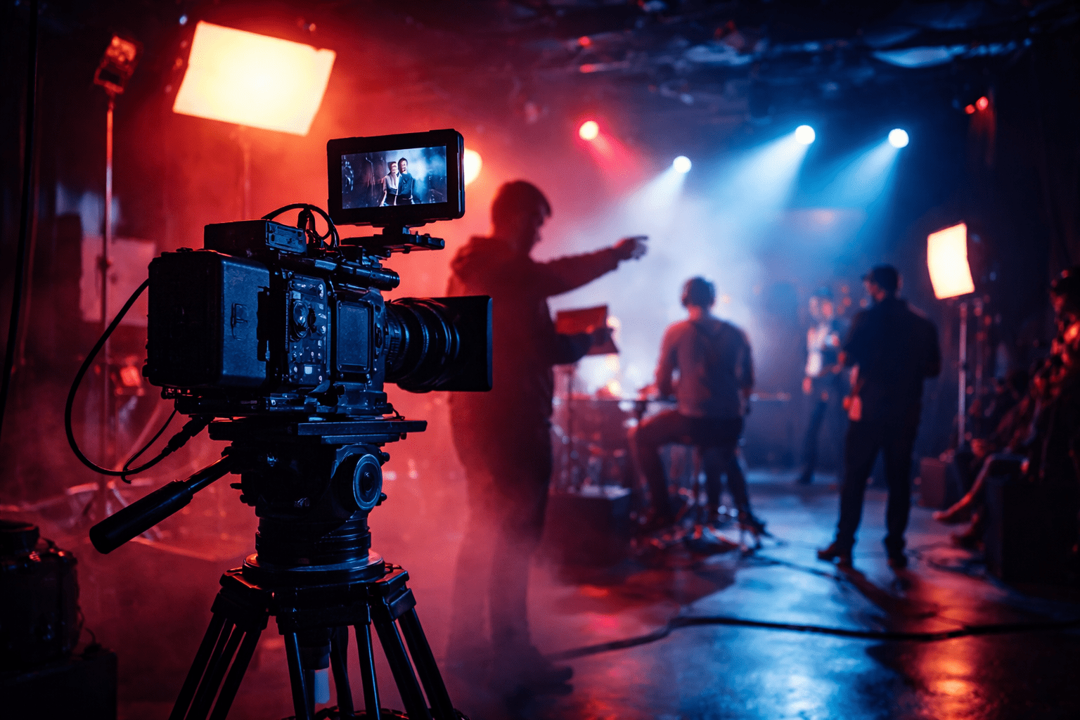 Video and Audio Production Division at Sunlight Productions filming setup